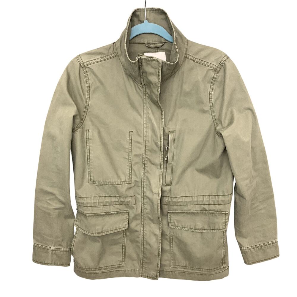 Utility Cargo Jacket Madewell Chore Cinch Waist Olive Geen Women's Size M